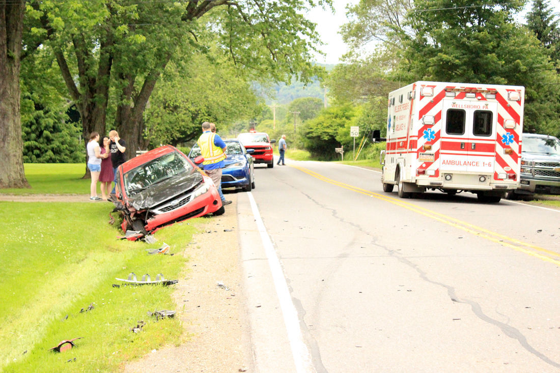 Two vehicles collide on Charleston Road